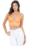 Chic Pleated Bustier Crop Top with Zipper Back