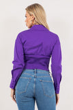 Vibrant Zip-Front Cropped Jacket in Bold Colors