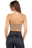 Women's Faux Leather Bralette